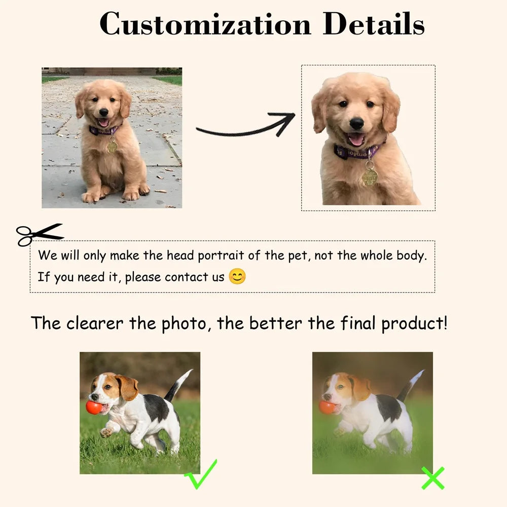 Personalisierter Haustier-Gedenkrahmen mit Name & Foto