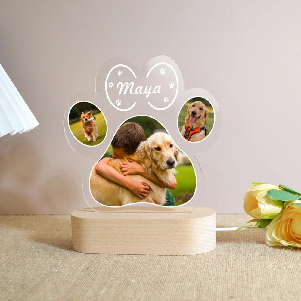 Personalisierte Tier-Gedenktafel mit Foto
