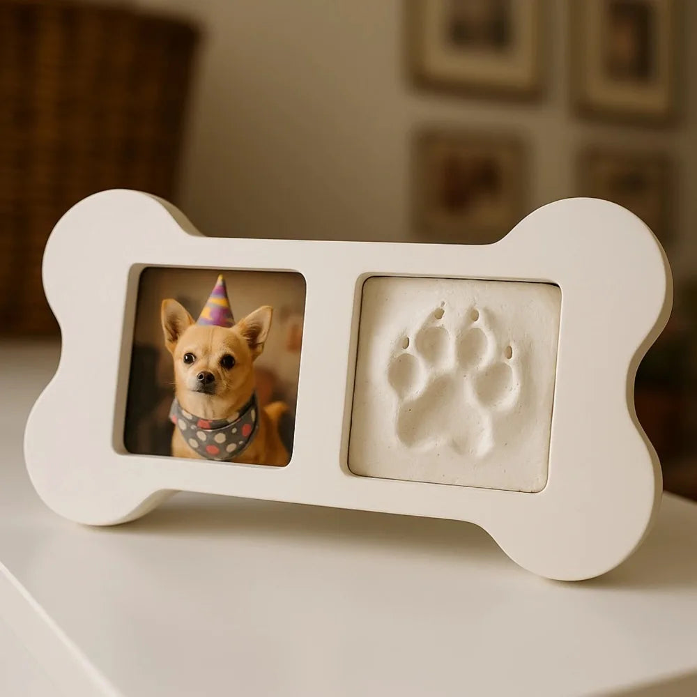 Hunde-Pfotenabdruck-Gedenkrahmen