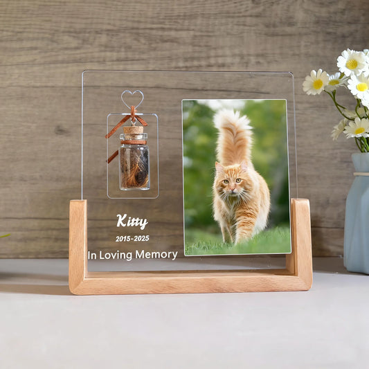 Personalisierte Tier-Gedenktafel mit Foto