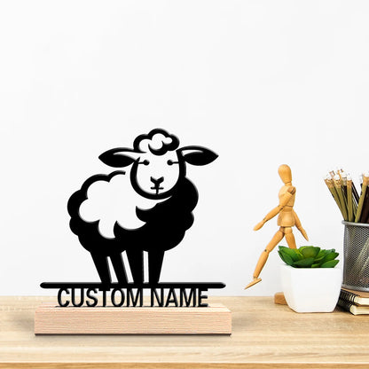 PERSONALISIERTE SCHAF METALLSTATUE